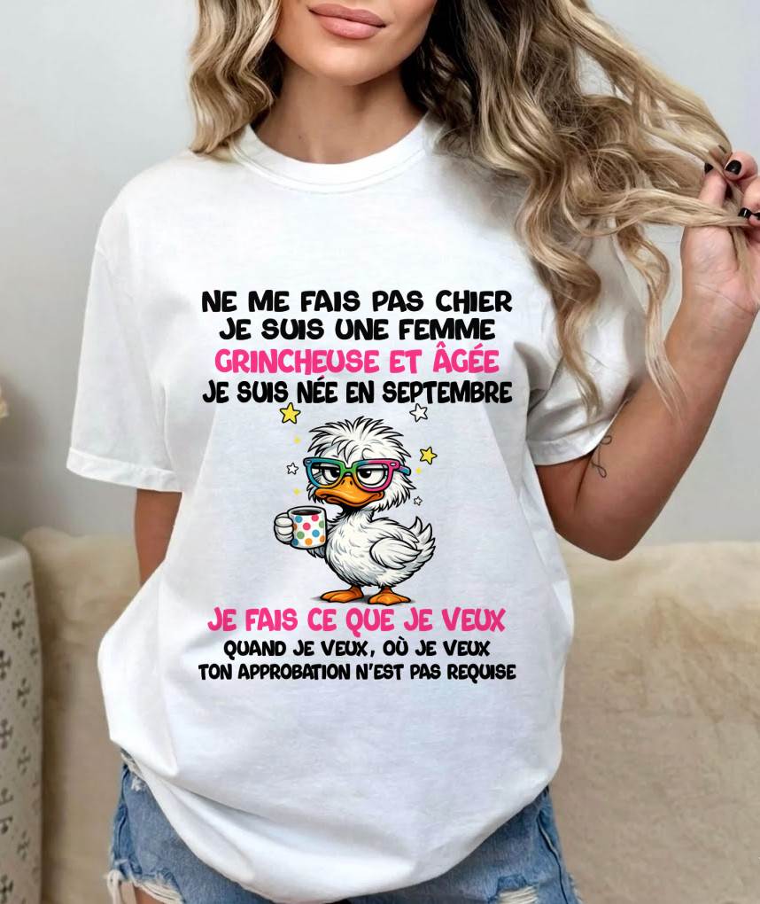 JE SUIS UNE FILLE DE SEPTEMBRE - POUR FEMME - TLEE09 (SKU2604-117-09)