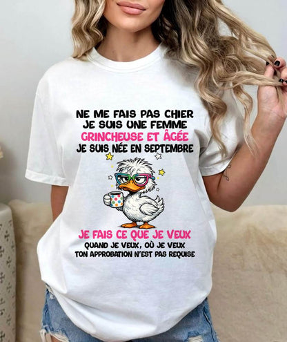 JE SUIS UNE FILLE DE SEPTEMBRE - POUR FEMME - TLEE09 (SKU2604-117-09)