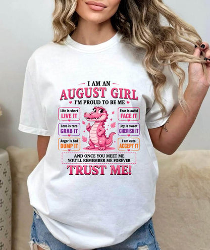 AUGUST GIRL CUTE ALLIGATOR TEE - FOR WOMEN - TLEE08 (SKU2607-236-08)