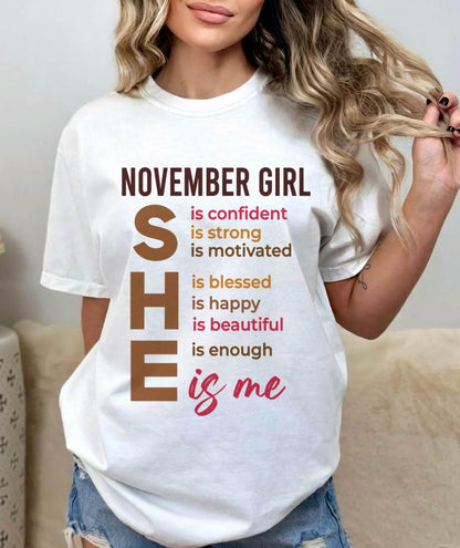 NOVEMBER GIRL - SHE IS ME - FOR WOMEN - TLEE11 (SKU2607-164-11)