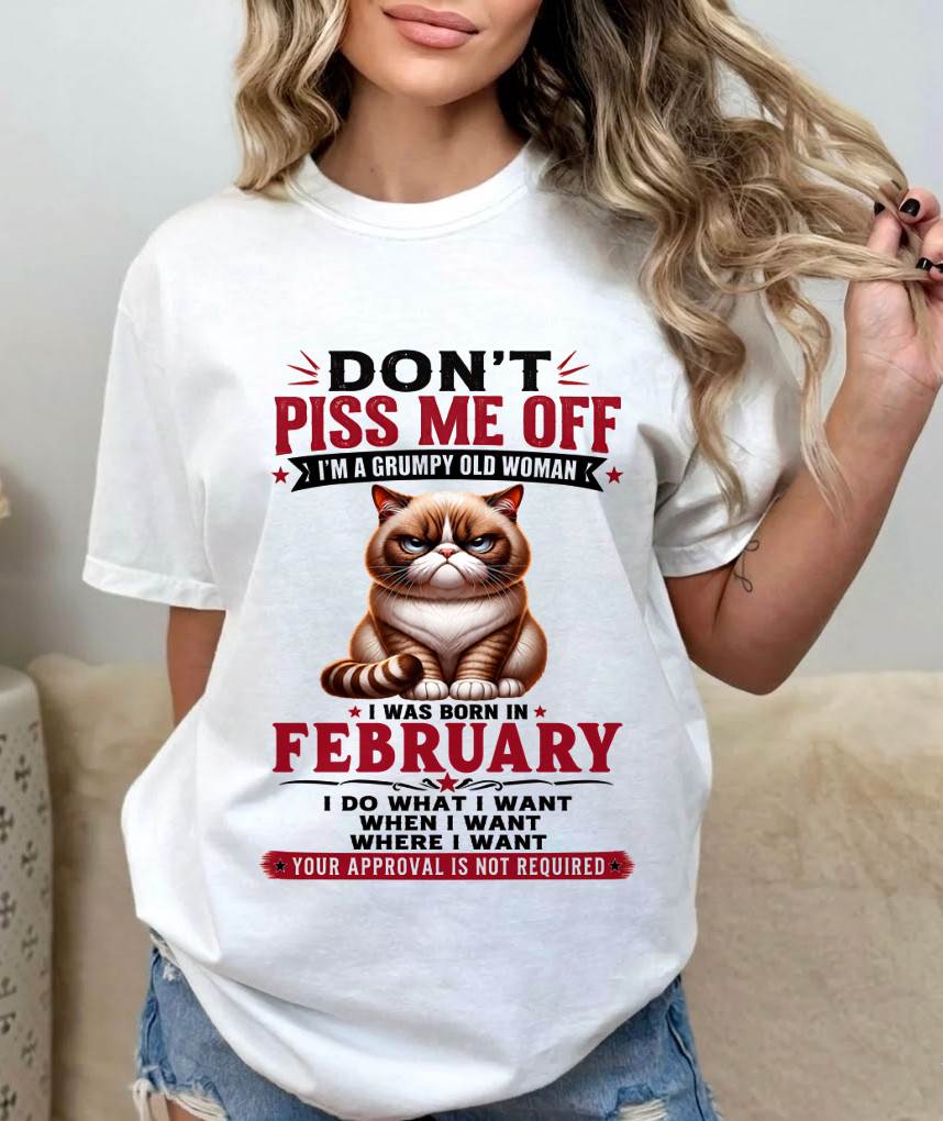 FEBRUARY – ZERO PATIENCE FUNNY CAT - FOR WOMEN - TLEE02 (SKU2608-291-02)
