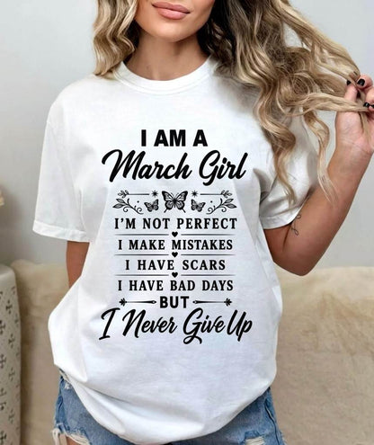 MARCH GIRL NEVER GIVE UP - FOR WOMEN - TLEE03 (SKU2606-378-03)
