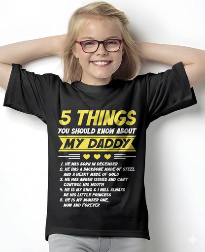 DECEMBER - 5 THINGS YOU SHOULD KNOW ABOUT MY DADDY - FROM DAD - TLEE12 (SKU2606-53-12)
