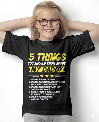 OCTOBER - 5 THINGS YOU SHOULD KNOW ABOUT MY DADDY - FROM DAD - TLEE10 (SKU2606-53-10)