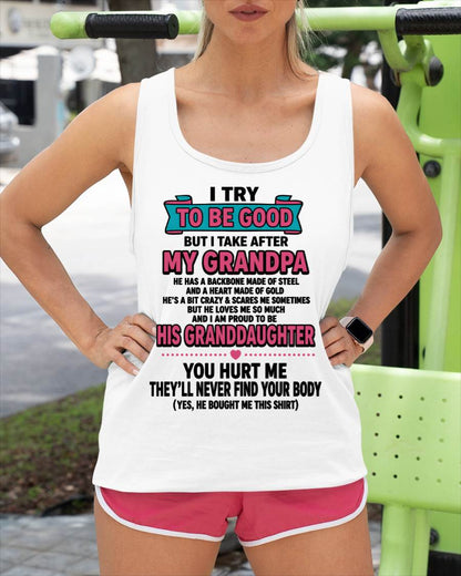 I TRY TO BE GOOD BUT I TAKE AFTER MY GRANDPA - FROM GRANDPA - TLEE00 (SKU2606-212-00)