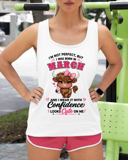 MARCH BORN CONFIDENCE TEE - FOR WOMEN - TLEE03 (SKU2608-118-03)