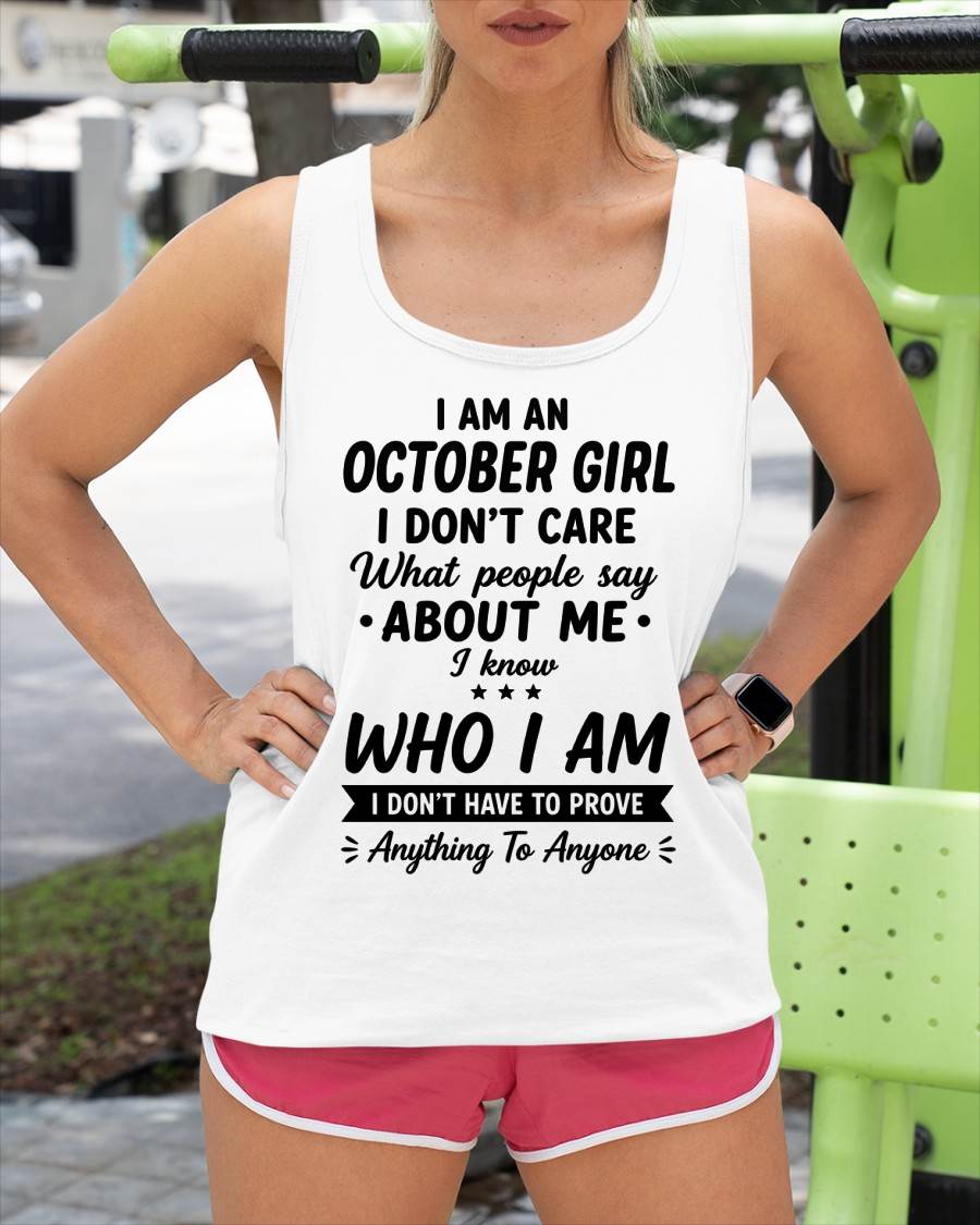 OCTOBER – I DON'T CARE WHAT PEOPLE SAY ABOUT ME - FOR WOMEN - TLEE10 (SKU2606-379-10)