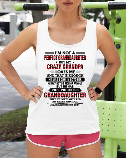 OCTOBER - PRICELESS GRANDDAUGHTER - FROM GRANDPA - TLEE10 (SKU2608-446-10)
