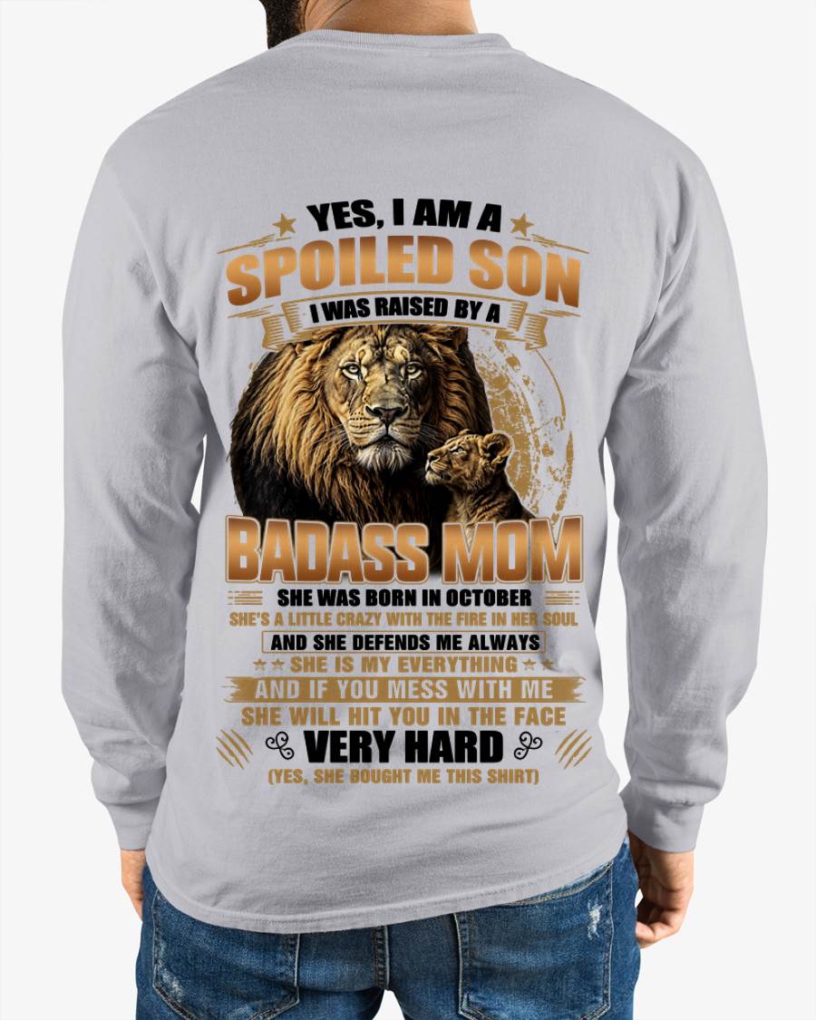 OCTOBER MOM GIFT FOR SON SHIRT - FROM MOM - TLEE10 (SKU2605-404-10)