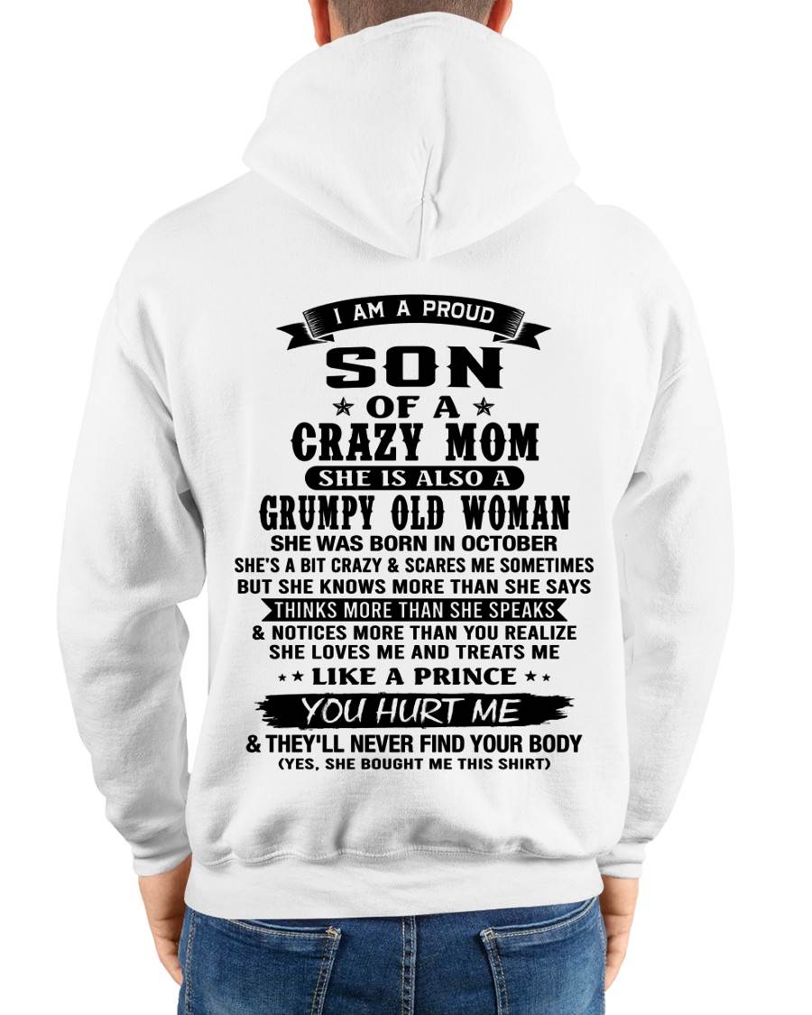 OCTOBER - MY MOM IS CRAZY BUT SHE LOVES ME - FROM MOM - TLEE10 (SKU2606-354-10)