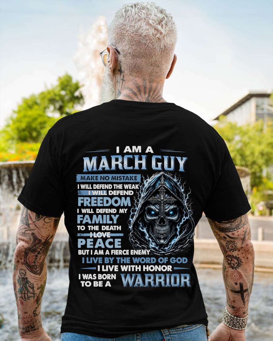 MARCH GUY – NEVER BACK DOWN - FOR MAN - TLEE03 (SKU2607-271-03)
