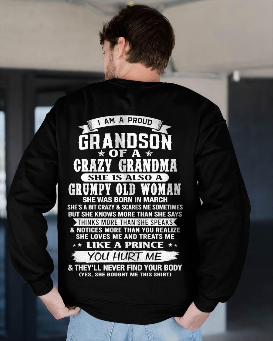 MARCH - GRANDSON OF A CRAZY GRANDMA - FROM GRANDMA - TLEE03 (SKU2606-274-03)