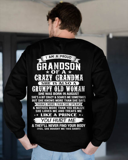 AUGUST - GRANDSON OF A CRAZY GRANDMA - FROM GRANDMA - TLEE08 (SKU2606-274-08)