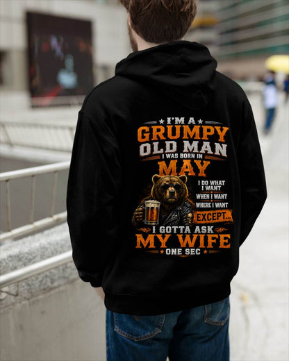 MAY GRUMPY OLD MAN I GOTTA ASK MY WIFE - FOR MAN - TLEE05 (SKU2608-506-05)