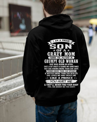APRIL - PROUD SON OF A CRAZY MOM - FROM MOM - TLEE04 (SKU2606-127-04)