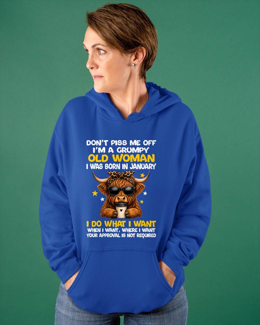 JANUARY BORN WOMAN FUNNY SHIRT - FOR WOMEN - TLEE01 (SKU2607-217-01)
