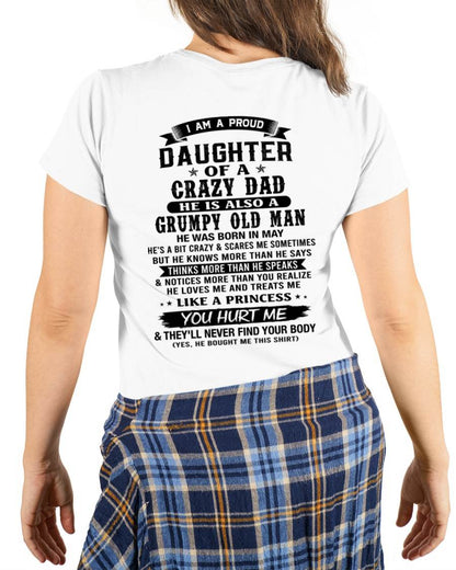 MAY - FUNNY DAD AND DAUGHTER SHIRT - FROM DAD - TLEE05 (SKU2606-394-05)