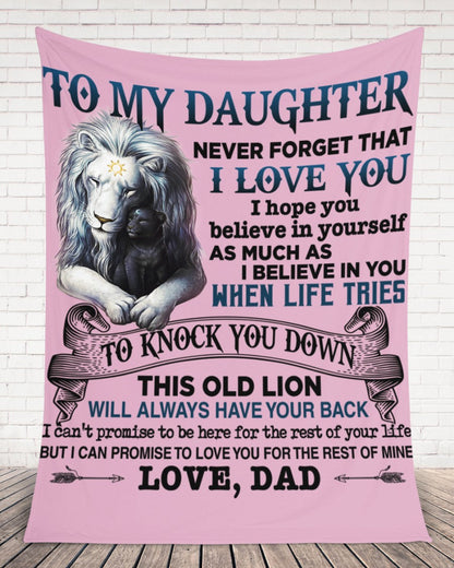 Special Gift For Your Daughter Blanket - From Dad