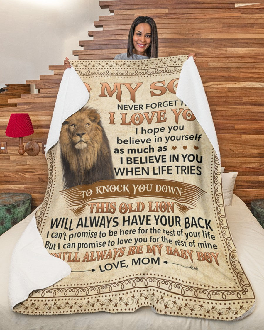 Special Gift For Your Son Blanket - From Mom (SKUB07-141)