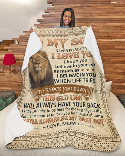 Special Gift For Your Son Blanket - From Mom (SKUB07-141)