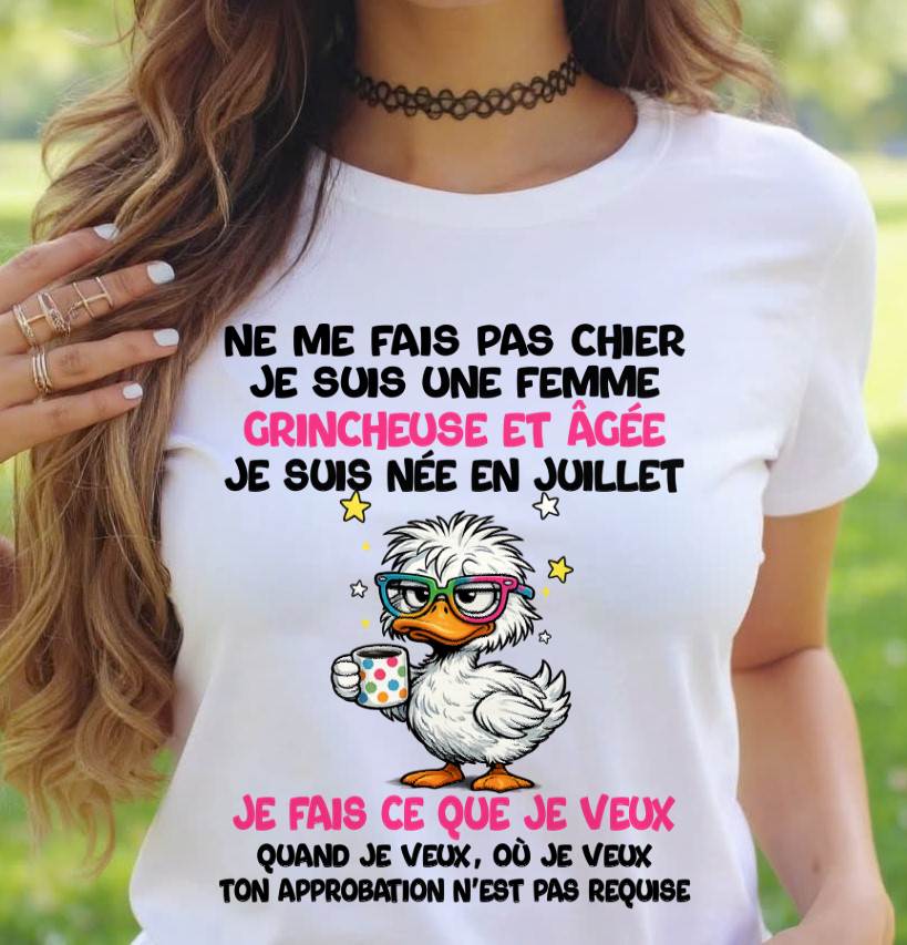 JE SUIS UNE FILLE DE JUILLET - POUR FEMME - TLEE07 (SKU2604-117-07)