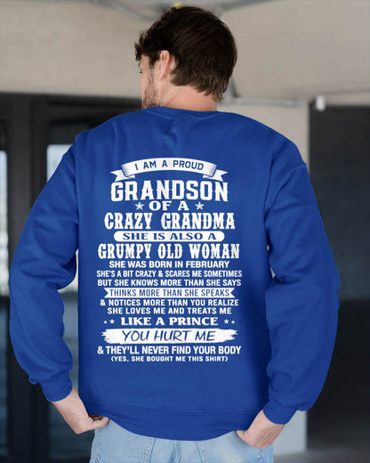 FEBRUARY - GRANDSON OF A CRAZY GRANDMA - FROM GRANDMA - TLEE02 (SKU2606-274-02)
